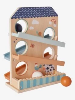 Toboggan à Balles En Bois FSC® Multicolore - Vertbaudet -Petite Vie Soldes toboggan a balles en bois fsc 2