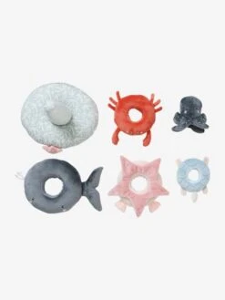 Tour à Empiler En Tissu SOUS L'OCÉAN Gris - Vertbaudet -Petite Vie Soldes tour a empiler en tissu sous locean 3