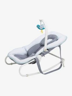 Transat BABYMOOV Graphik Avec Arche De Jeux Gris/pêche - Babymoov -Petite Vie Soldes transat babymoov graphik avec arche de jeux 3