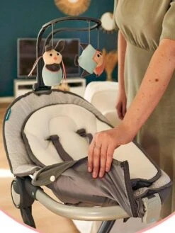 Transat BABYMOOV Swoon Up Avec Arche De Jeu Graphik - Babymoov -Petite Vie Soldes transat babymoov swoon up avec arche de jeu 3