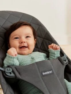 Transat Bliss En Coton BABYBJORN Bleu Nuit - Baby Bjorn -Petite Vie Soldes transat bliss en coton babybjorn 1