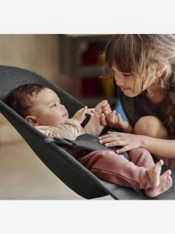 Transat Bliss Jersey 3D BABYBJORN Gris Charbon - Baby Bjorn -Petite Vie Soldes transat bliss jersey 3d babybjorn 2