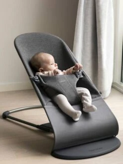 Transat Bliss Jersey 3D BABYBJORN Gris Charbon - Baby Bjorn -Petite Vie Soldes transat bliss jersey 3d babybjorn 5