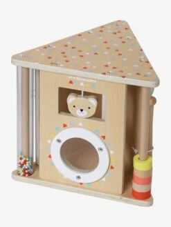 Triangle D'activités Musicales En Bois FSC® Beige - Vertbaudet -Petite Vie Soldes triangle dactivites musicales en bois fsc 2