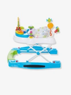 Trotteur évolutif Vertbaudet Trott&pouss' Blanc Imprimé - Vertbaudet -Petite Vie Soldes trotteur evolutif vertbaudet trottpouss 5