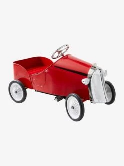 Voiture Porteur à Pédales En Métal Rouge - Vertbaudet -Petite Vie Soldes voiture porteur a pedales en metal 1
